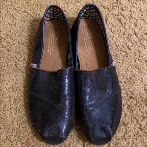 Blue Sparkle Slip-on TOMS